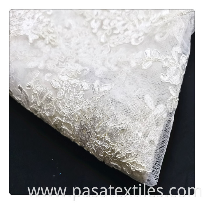 3d Ribbon Embroidery Net Fabric